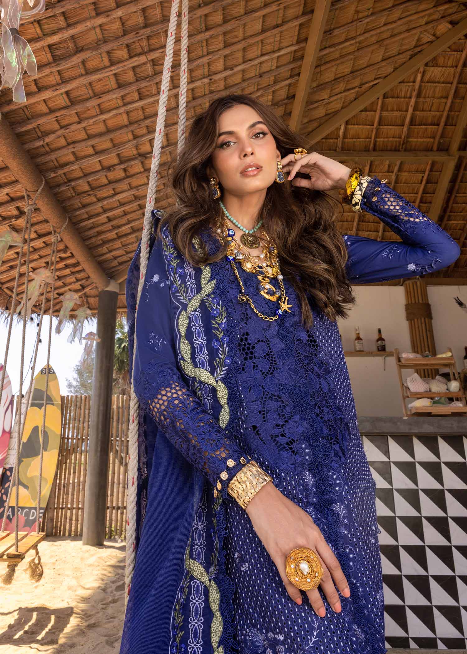 Saira Shakira Luxury Lawn LEYLA-B Ayla's Atelier